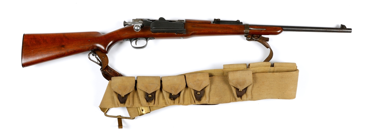 Gevær, rifle, repeter, 
Krag-Jørgensen Kavalerikarabin M/1895 6,5 mm.