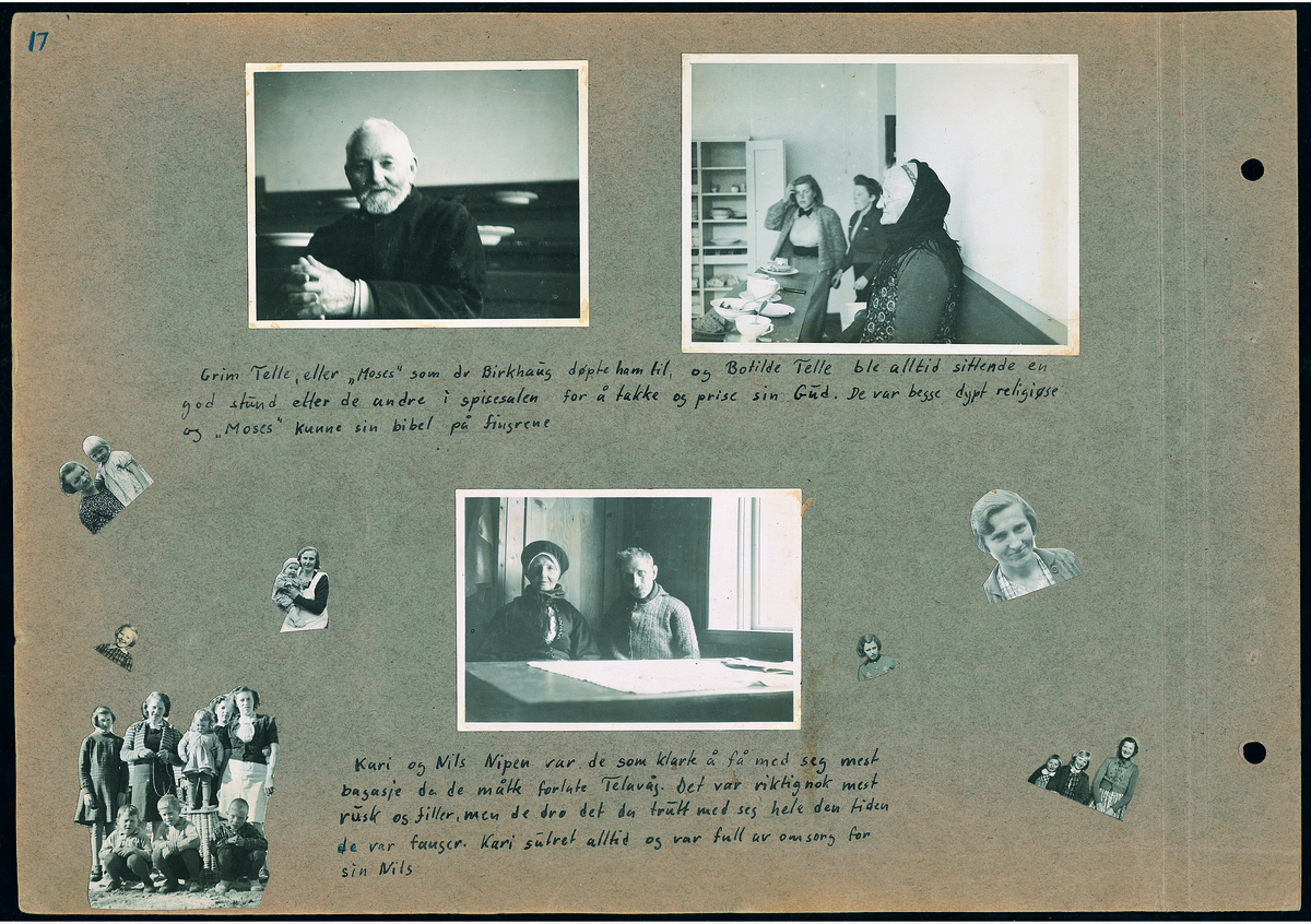 Storetveit skole i Bergen. Ein person. Eldre mann. Grim Telle ("Moses").