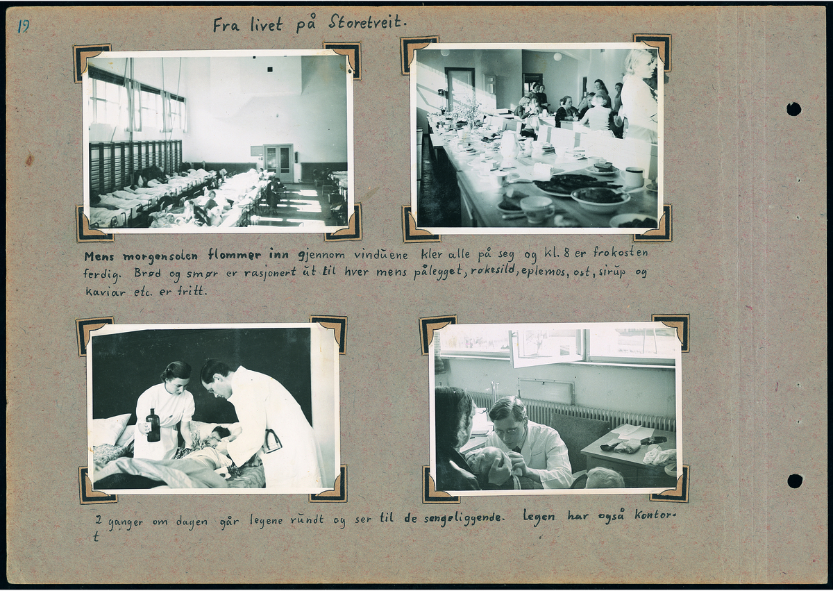 Storetveit skole i Bergen. Gymsal. Brukt som sovesal.