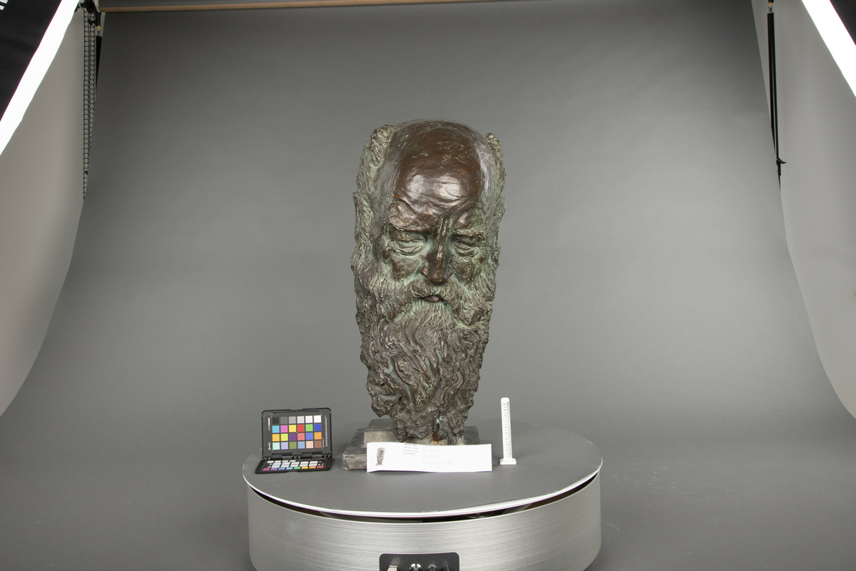 Portett av Christian Krohg [Bronsebyste]