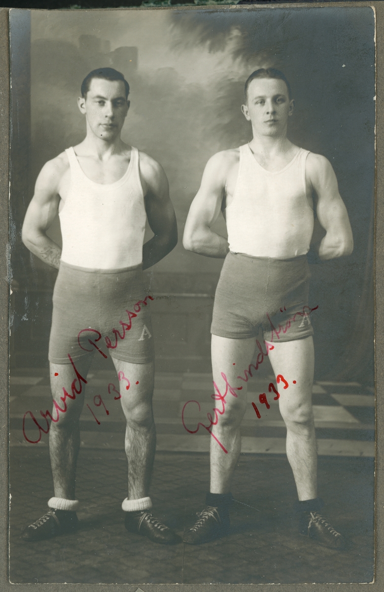 Arvid Persson, 1933, Gert Lindström 1933