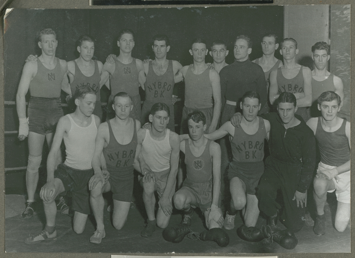 Minne från tävlingar i Nybro, den 22 mars, 1936