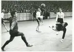 Handbollsspelare. Idrottens hus, Helsingborg.