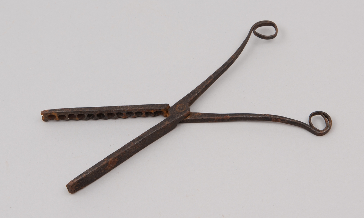 Kuletang for støping av hagl til gevær.