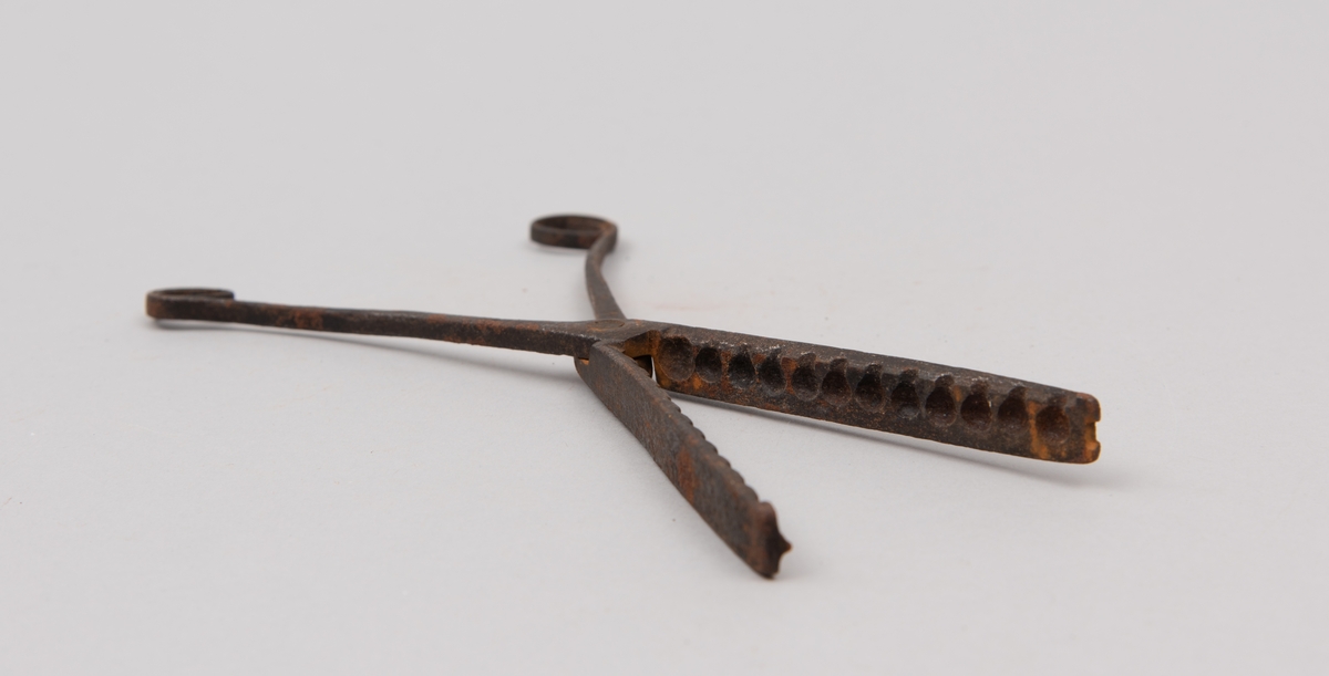 Kuletang for støping av hagl til gevær.