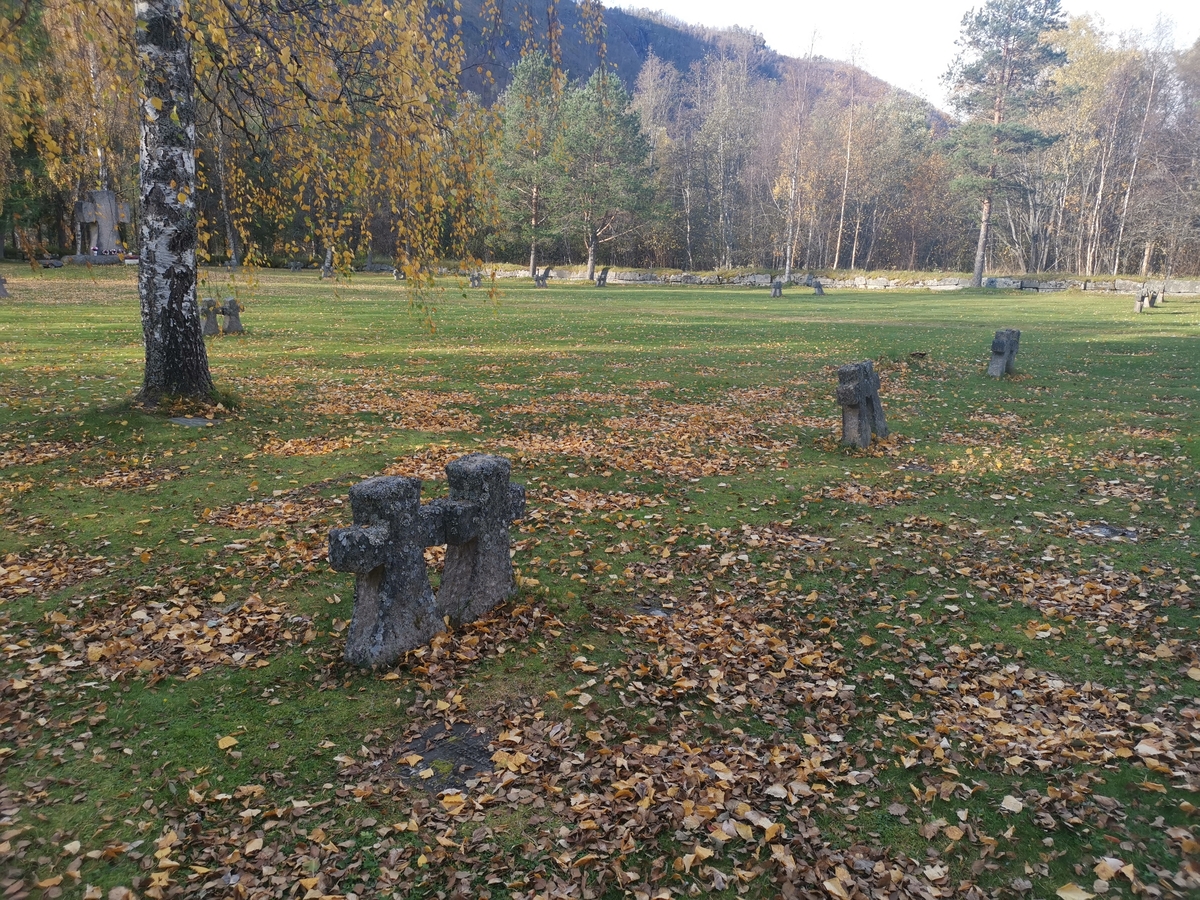 Den tyske krigskirkegården i Botn (Saltdal).