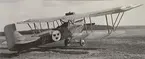 Flygplan FVM S 25 nr 3228 på flygfältet på F 3 Malmen, cirka 1927. Vy snett bakifrån.

Text vid foto: 