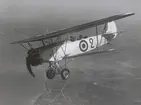 Flygplan S 6, Fokker C.VE märkt nr 2 och svart-vit kokard för övning. Vid flygvapenövning vid Almäs, Hjo, augusti 1931.