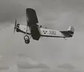 Flygplan S 6, Fokker C.VE nr 5352 tillhörande F 5 Krigsflygskolan i luften. Omkring 1932-1935. Flygbild.