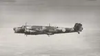 Flygplan B 3, Junkers Ju 86K i luften. Flygbild, från sidan.

Text vid foto: 