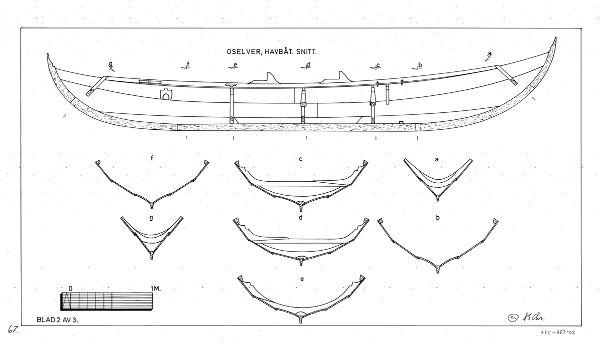 Oselverfæring, havbåt.