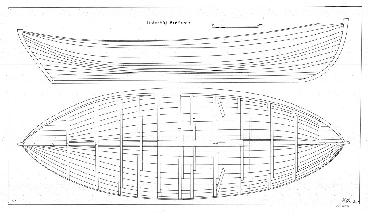 Listerbåt, "BRØDRENE"
Lengde: 10.87m