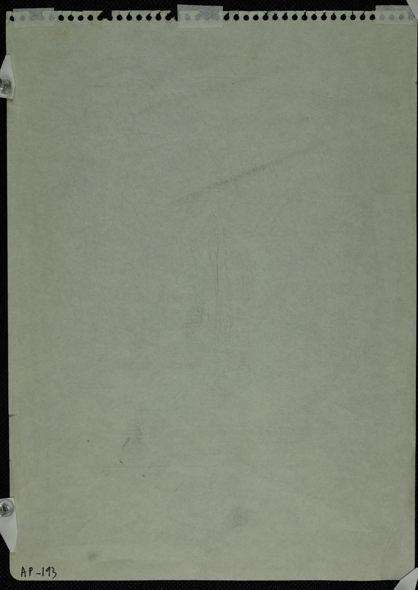 Usignert skisse  for Haakon VII monumentet