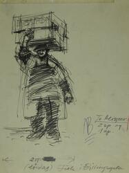 Fisk i Billingsgate [Tegning]