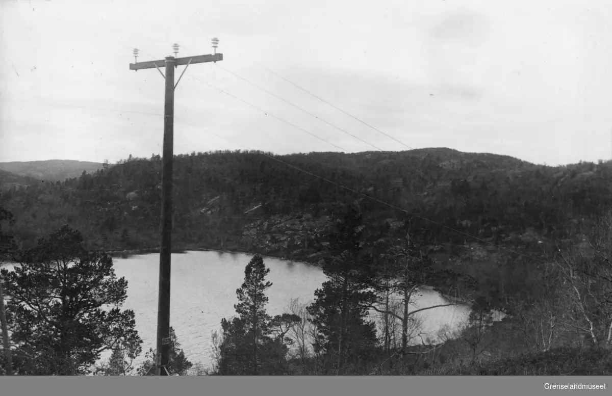 Fjernledning langs Ørnevanns nordside. Fra Ørnevandsforekomsten, 27/9-1937