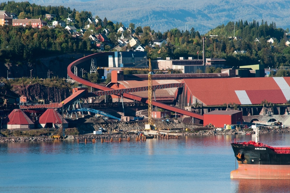 LKAB, Start på utbygging av ny kai for LKAB., Kai 7. foto 9 sept 2013