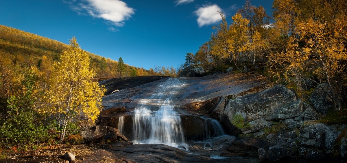 Stublidalselva ved brua. Foto fra Beisfjord . Foto 24. sept 2015