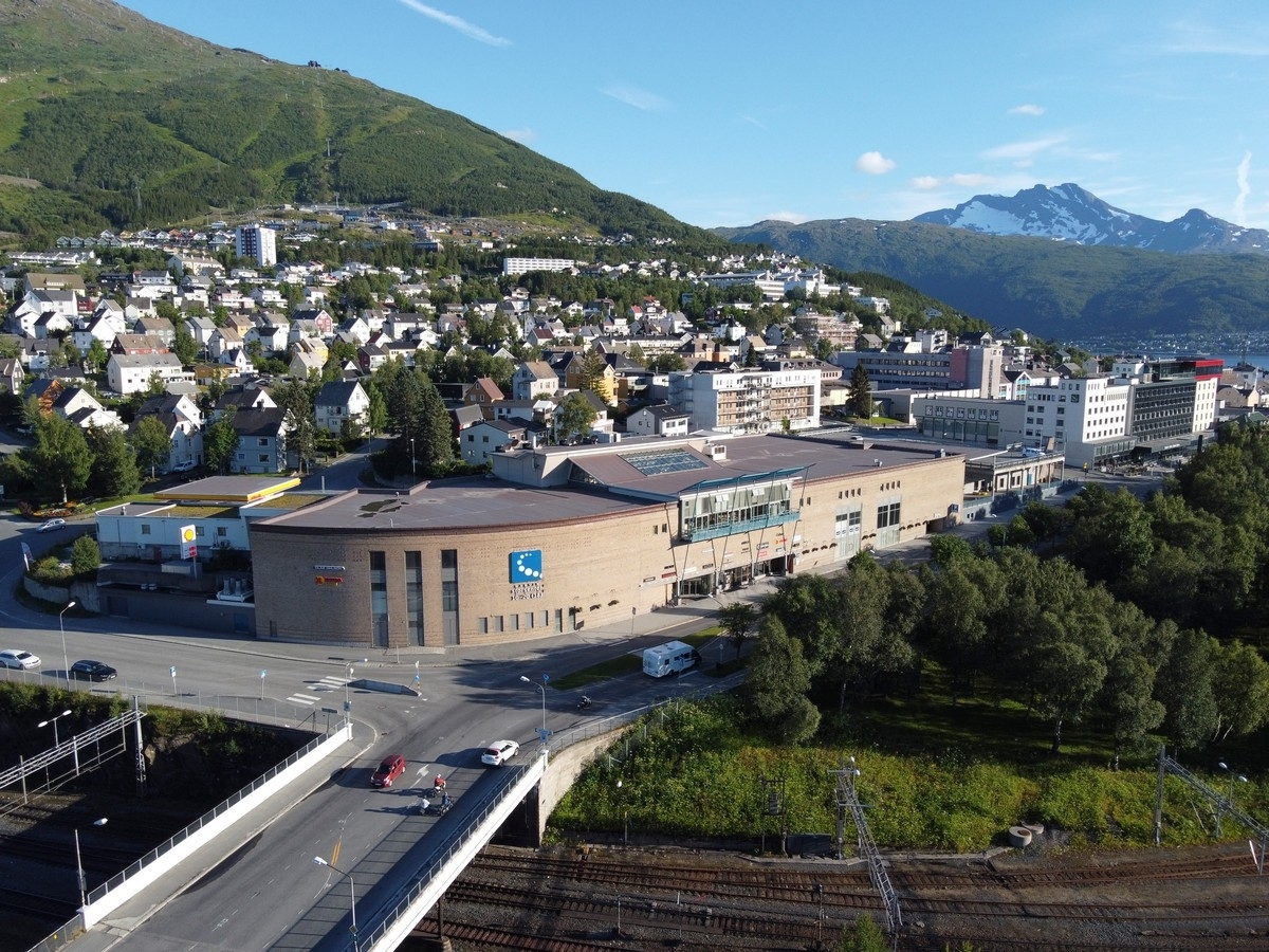 Narvik storsenter, 7. aug 2020. Narvik storsenter, E6
