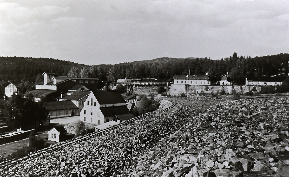 Kongsberg Sølvverks anlegg i Saggrenda.