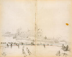 Kristiania skøytebane [papirkunst]