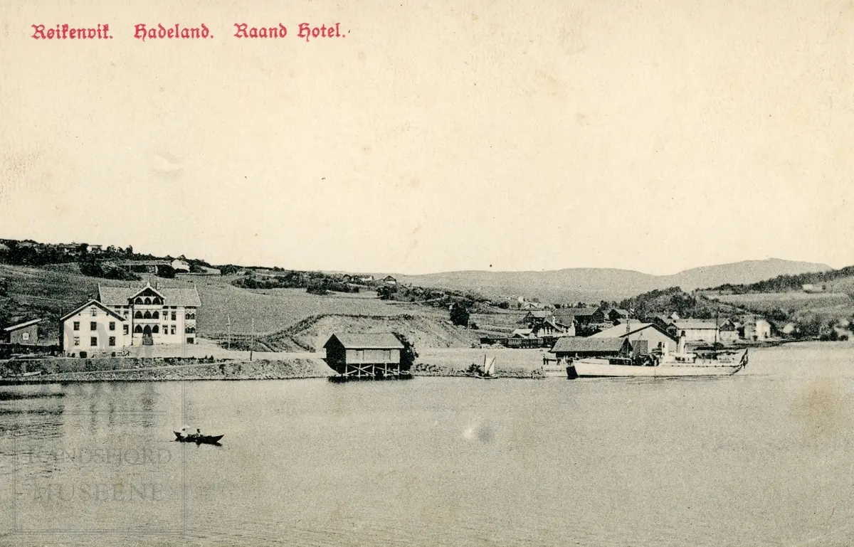 Røykenvik, tettsted, 18 postkort, tidlig 1900-tallet