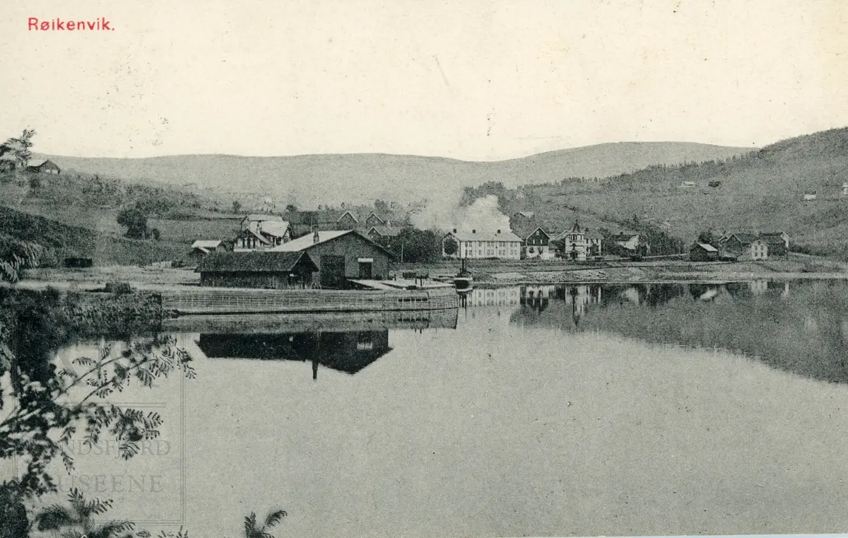 Røykenvik, tettsted, 18 postkort, tidlig 1900-tallet