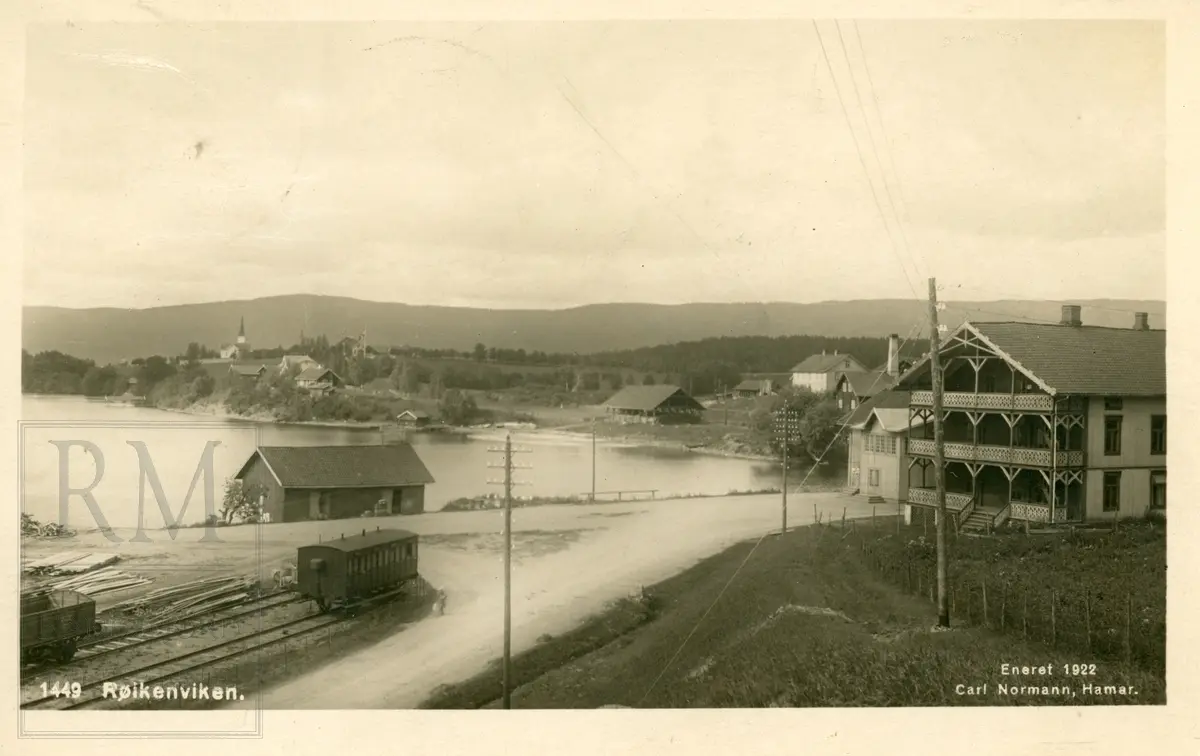 Røykenvik, tettsted, 18 postkort, tidlig 1900-tallet