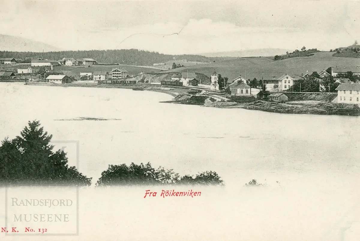 Røykenvik, tettsted, 18 postkort, tidlig 1900-tallet