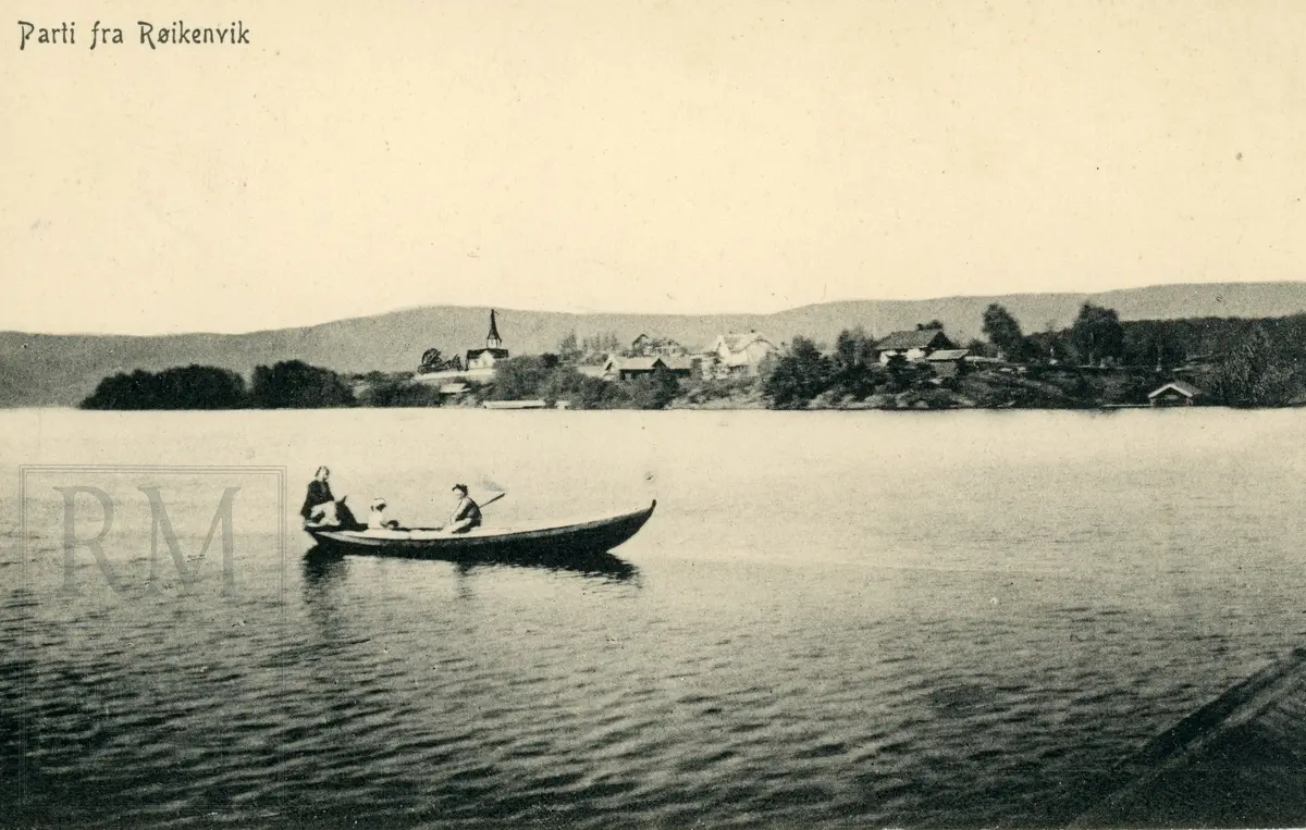 Røykenvik, tettsted, 18 postkort, tidlig 1900-tallet