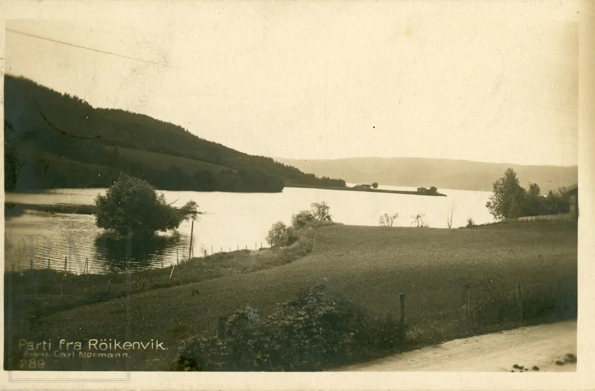 Røykenvik, tettsted, 18 postkort, tidlig 1900-tallet