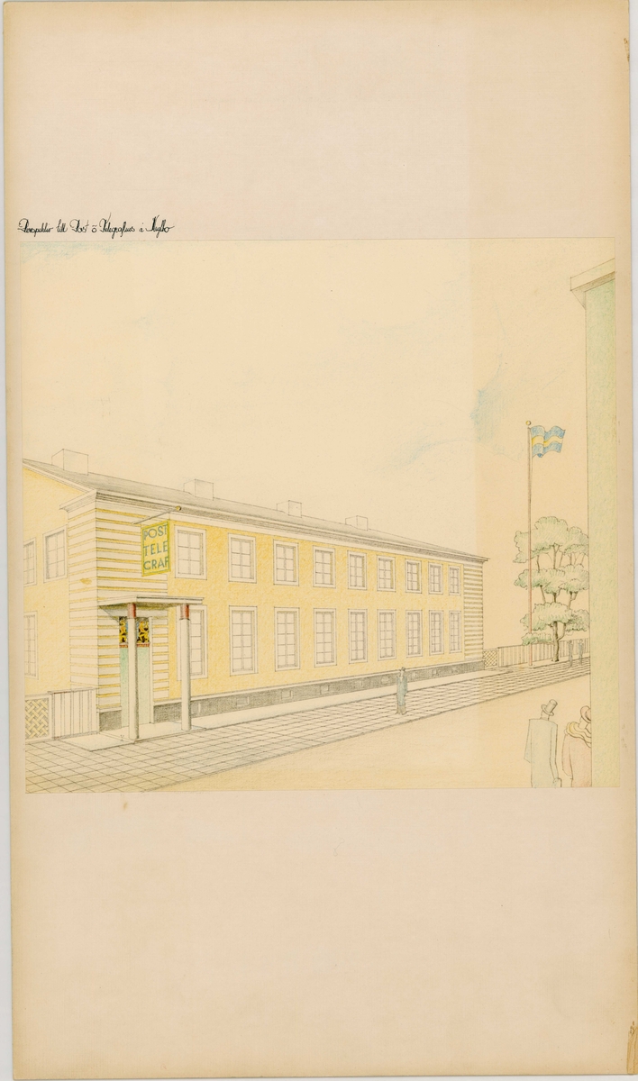 Krylbo, postanstalt.

Posthus och telegrafhus i Krylbo.
Med kostnadsberäkning.
