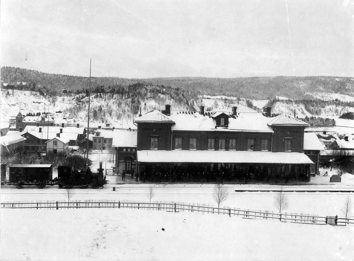 Järnvägsstationen i Sollefteå. 
