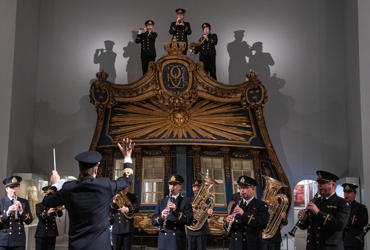  Marinens musikkår i Minneshallen, Sjöhistoriska.
