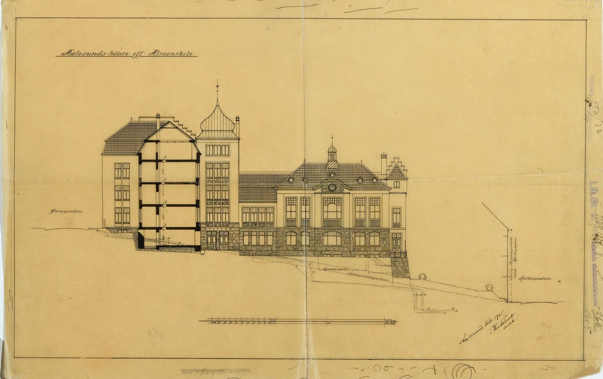 Latinskolen [Arbeidstegning]