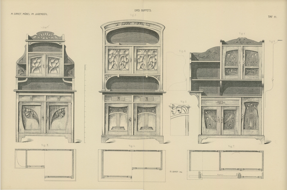 Möbel im Jugendstil [Illustrasjon]