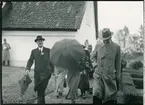 Kronprinsparet anländer till Härkebergafesten, Uppland 1936