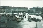 Vänersborg. Utsikt över torget och Kungsgatan