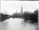 Vy över Fyrisån, Uppsala 1905