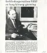 Tidningsartikel från Nils Lindströms sista arbetsdag