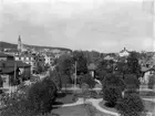 Nygatan och del av torgparken omkring 1910-12.