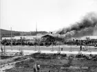 Beckhusbranden 1900. Beckhuset tillhörde varvet på Kronholmen.