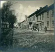 Vänersborg. Drottninggatan, J. F Nyströms begravningsdag