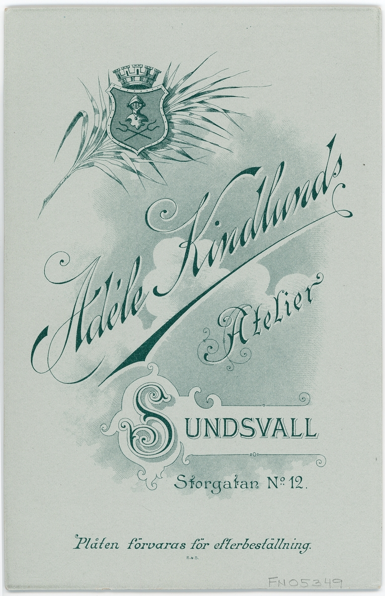 Kabinettsfotografi - man, Sundsvall