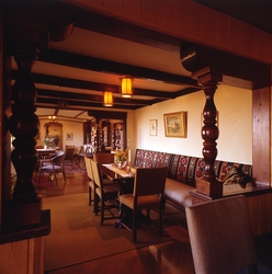 Interiör från ett av sällskapsrummen.