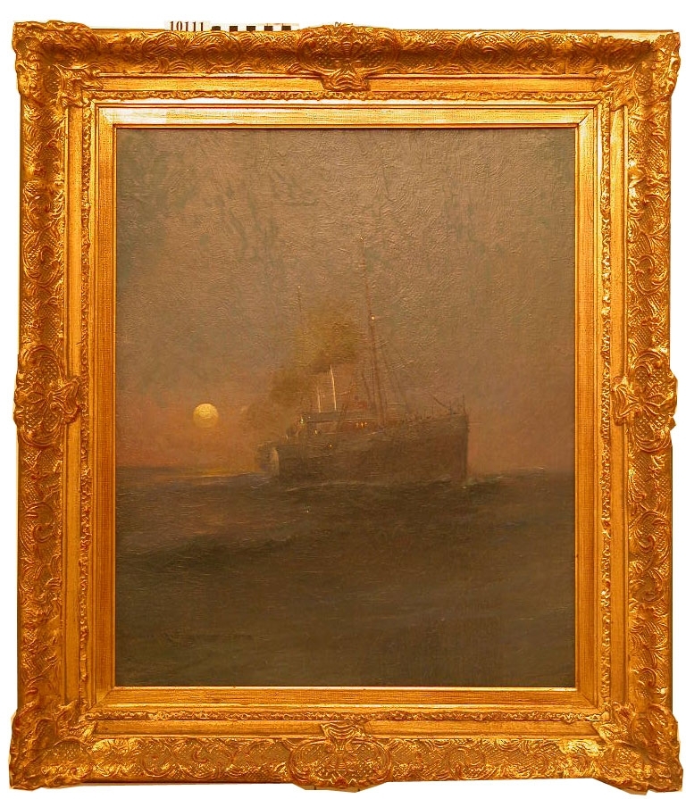 Nattstämning med hjulångare.