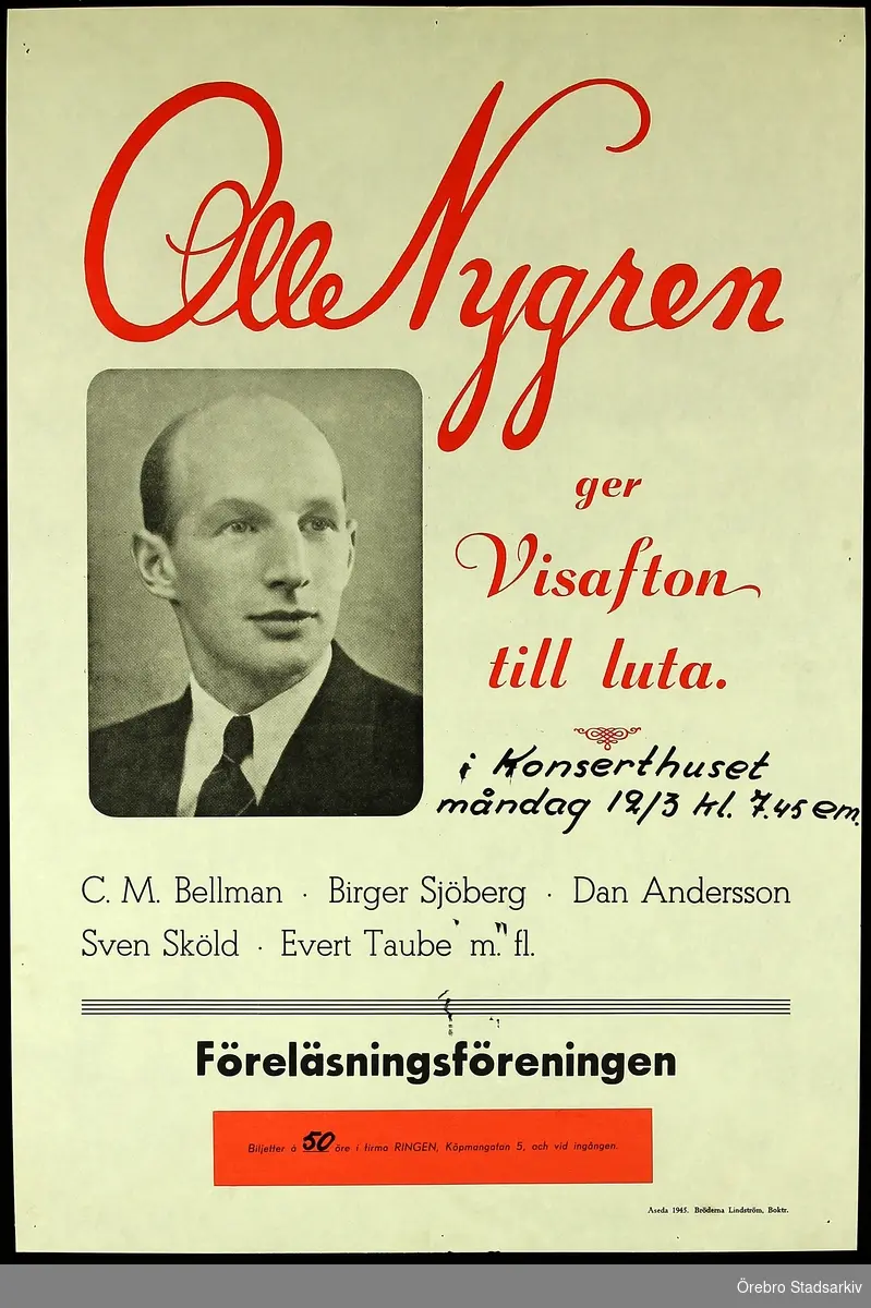 Vissångare Olle Nygren (1906-1990)