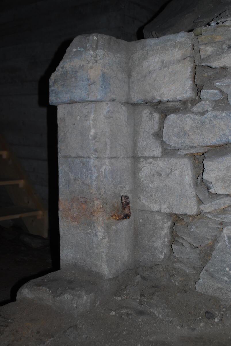 Bildet viser ruinen som ligger under museet i dag.