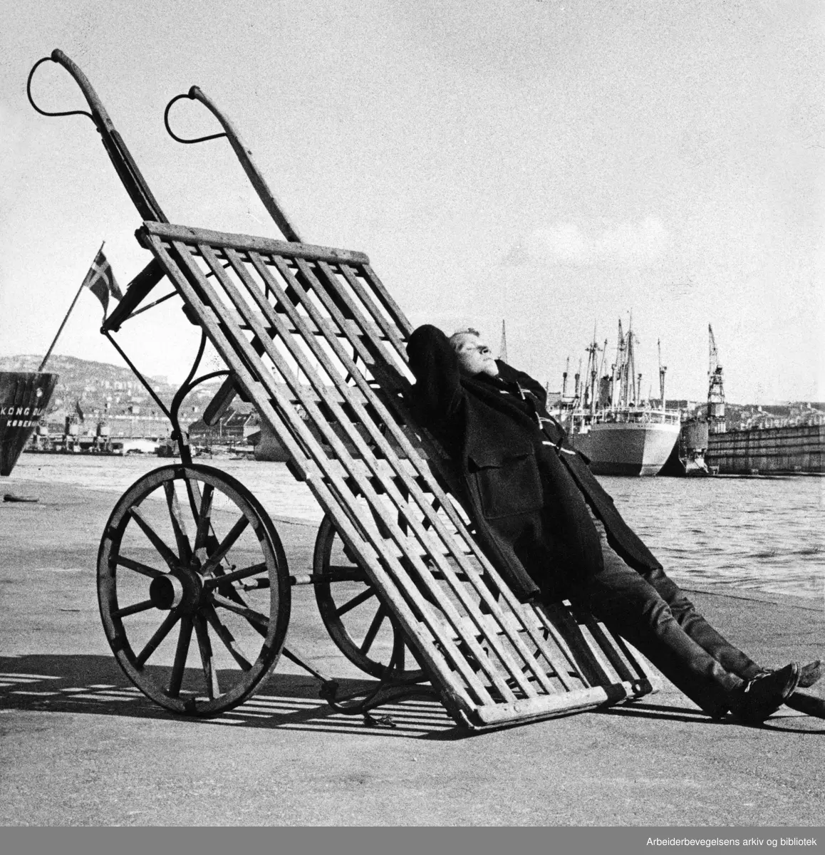 Vårlengt på Oslo havn. Mars 1967