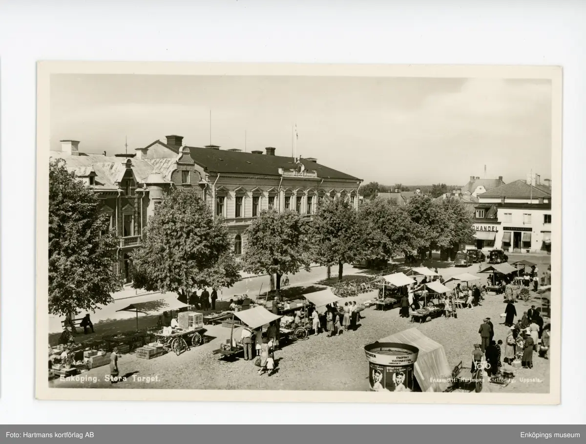 Stora torget, Enköping.

Torghandel på Stora torget, förmodligen 1940-tal.