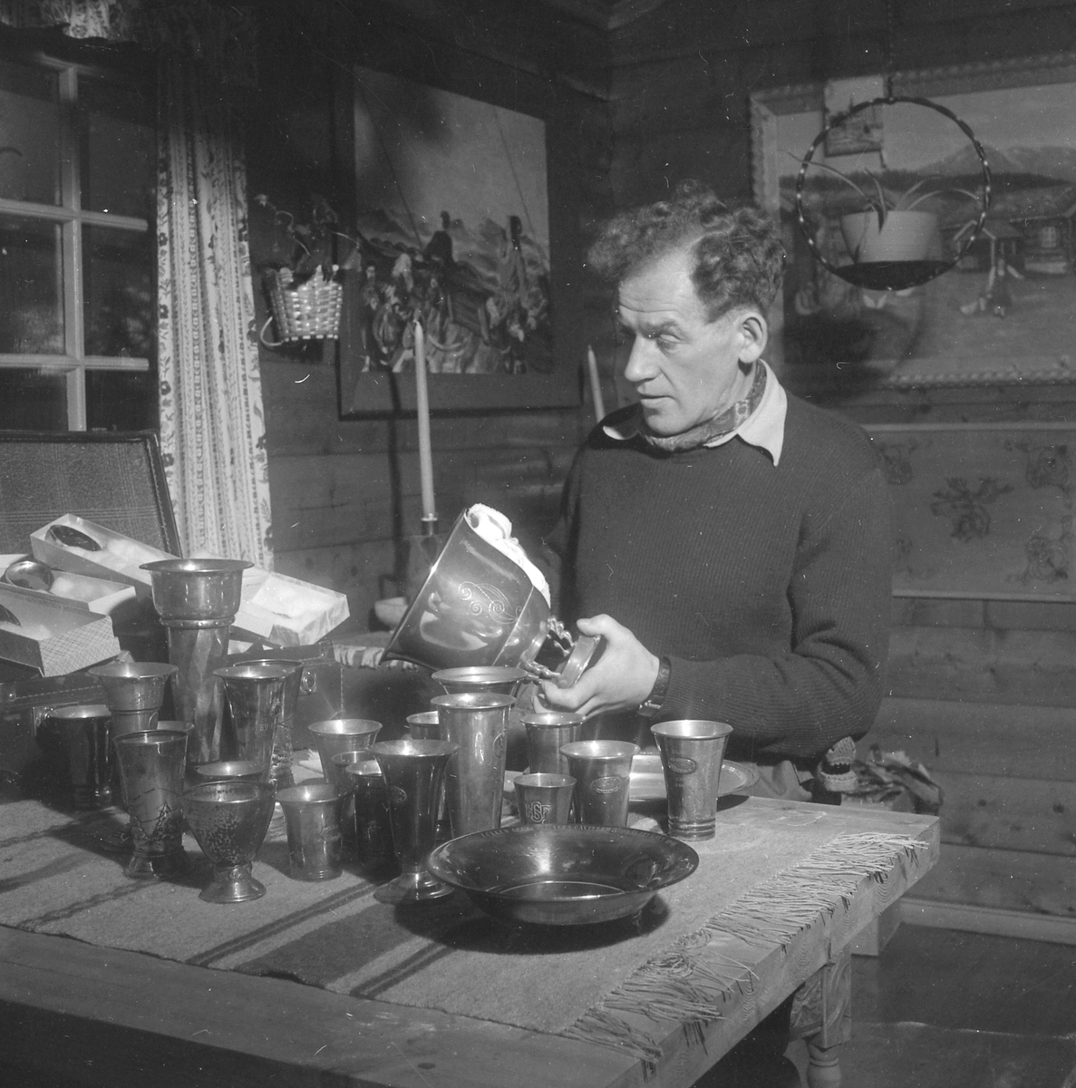 Olav Wullum i Hytta på Lian